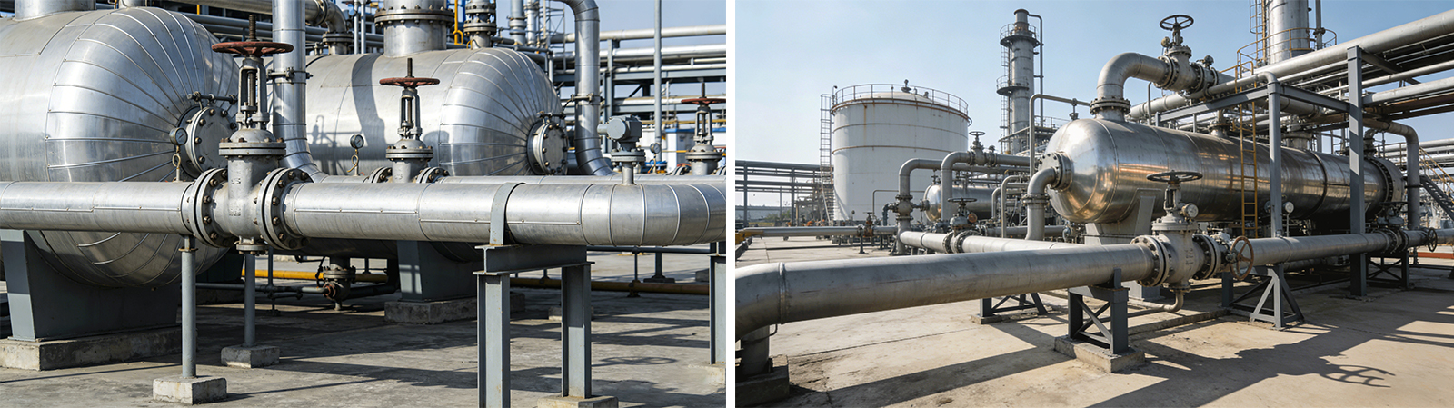 Stainless Steel Pleated Filter Elements – Italian Onshore Natural Gas Purification Facility and Crude Oil Pipeline Transmission Network Project.